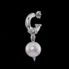 MARIA NILSDOTTER ØREDOBB PIERCED PEARL SILVER