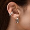 MARIA NILSDOTTER BOLTED HOOP SILVER