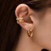 MARIA NILSDOTTER BOLTED HOOP GOLDPALTED