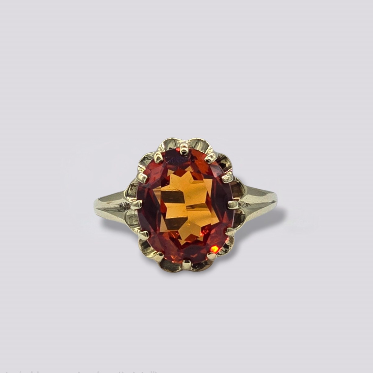 HELLMAN VINTAGE RING MED PADPARADSCHA
