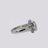 HELLMAN VINTAGE RING I PLATINA MED AQUAMARINE