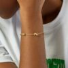 OLE LYNGGAARD ARMBÅND SNAKES BEIGE