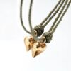 OLE LYNGGAARD ARMBÅND CONNECTED HEART DARK GREEN