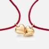 OLE LYNGGAARD ARMBÅND CONNECTED HEART BORDEAUX