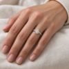 DIAMANTRING HELLMAN HALO MED PÆRESLITP DIAMANT