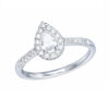 DIAMANTRING HELLMAN HALO MED PÆRESLITP DIAMANT
