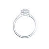 DIAMANTRING HELLMAN HALO MED PÆRESLITP DIAMANT